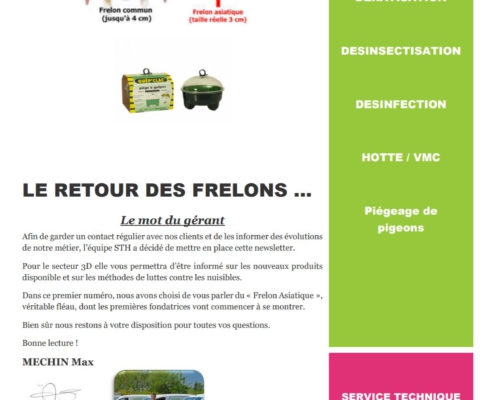 Newsletter STH de février 2019