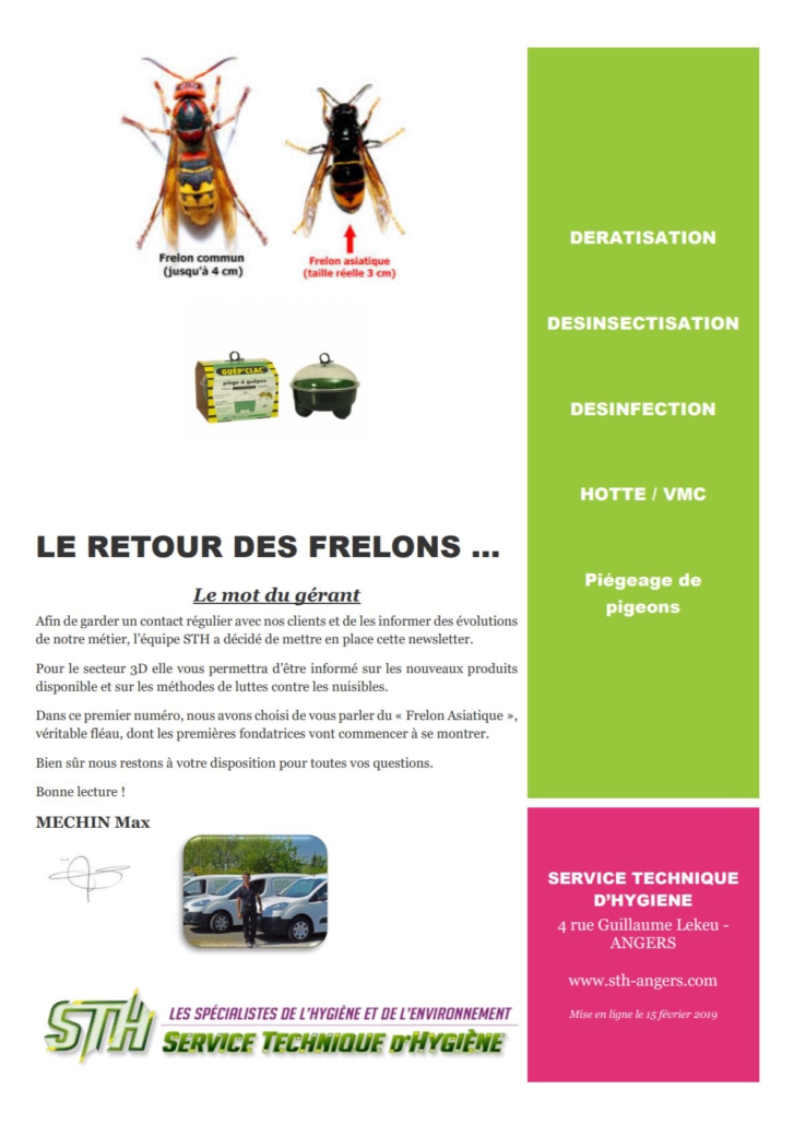 Newsletter STH de février 2019