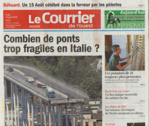 STH est dans le Courrier de l'Ouest